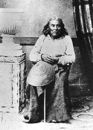 1864 photograph of Chief Seattle (image from History Link Encyclopedia)