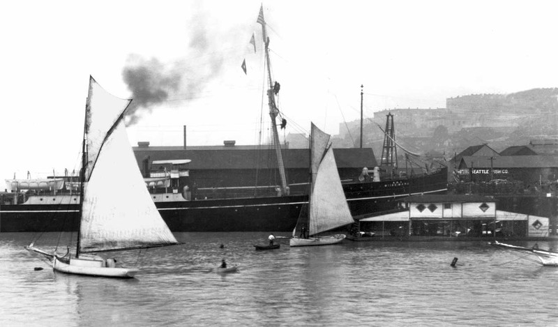 Historic photo of the Miike Maru steamship (image from the blog of Paul Dorpat)