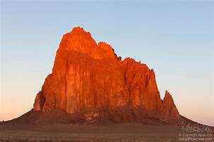 Sunset View of Shiprock 