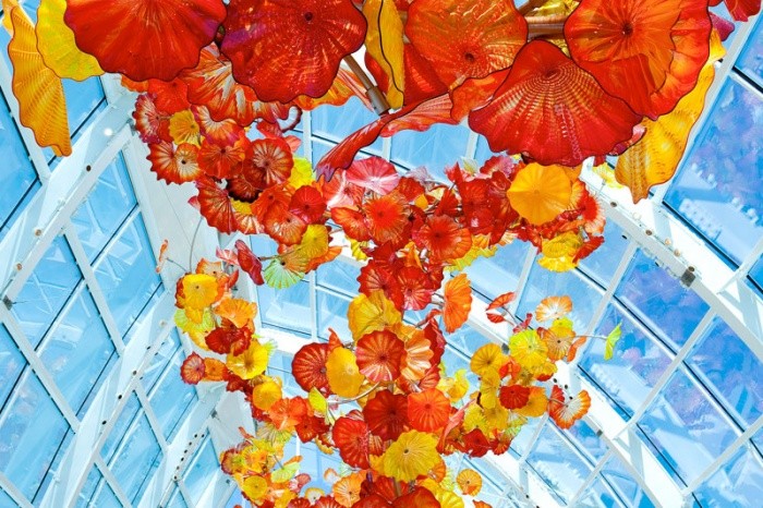 The Glasshouse during the day (image from Chihuly Garden and Glass)