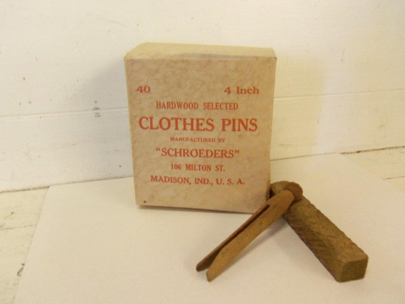 clothespin box