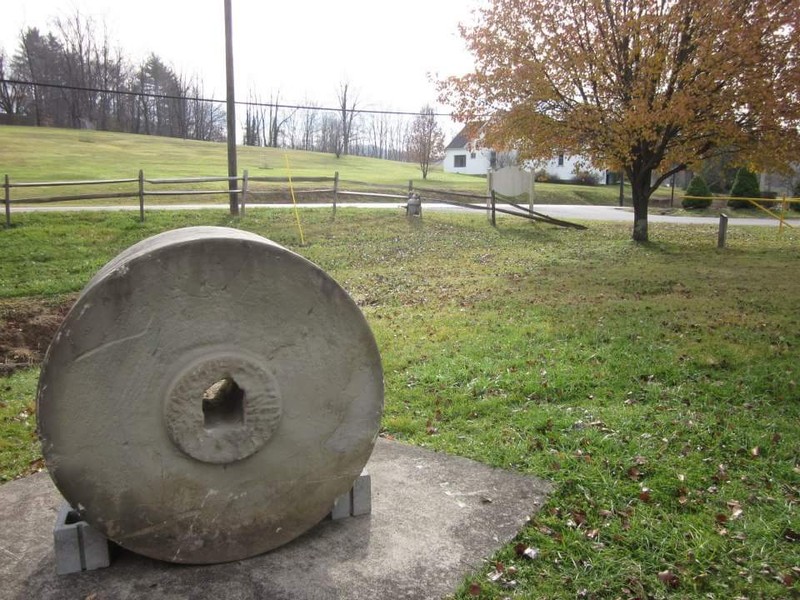 One of two remaining millstones saved by Scotland Highland, This stone is located at the city building in West Milford, W.V.

Nov 19, 2012, Milford Wheel