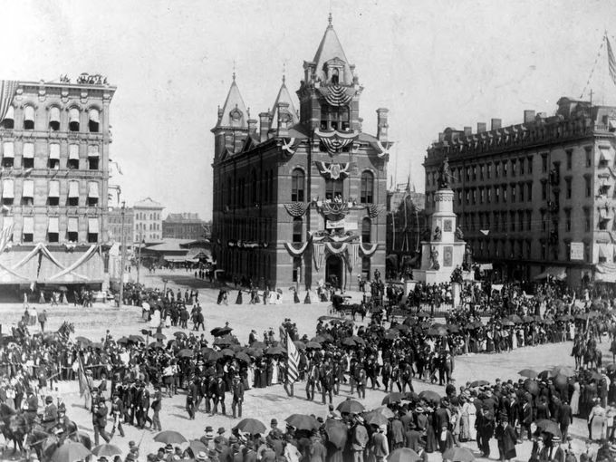 The GAR National Encampment March of 1891 was held in Detroit