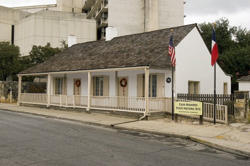 One of the structures as viewed from the street