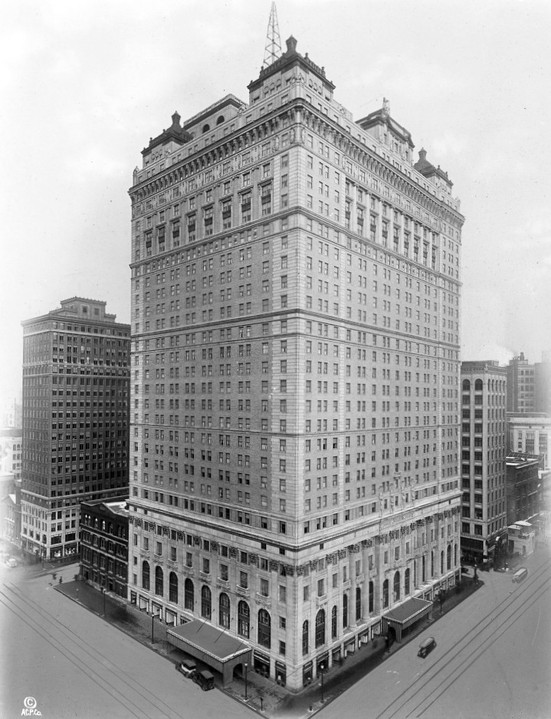 The Book-Cadillac Hotel was completed in 1924. 