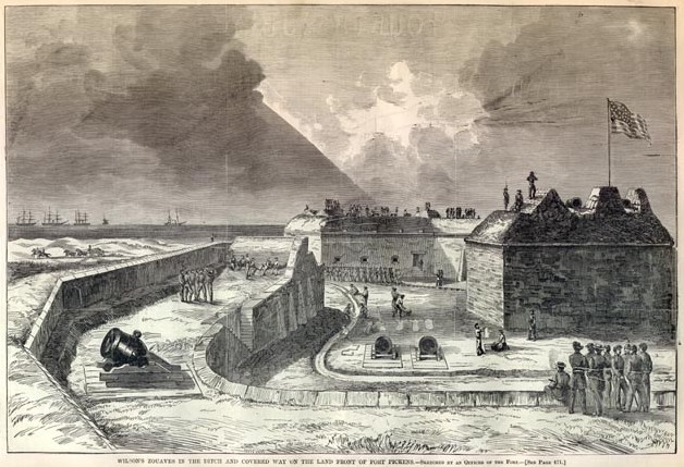 Sketch of the fort a month after the battle