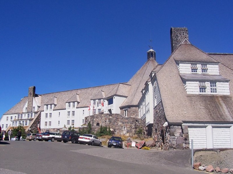 Timberline Lodge was built in 1938 and is a National Historic Landmark.