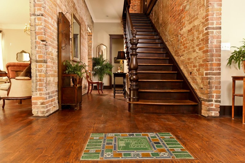 Inside after renovation. Notice the Pewabic tiles on the floor, a nod to the fact that the home's carriage house was the birthplace of the Pewabic pottery artform in 1903