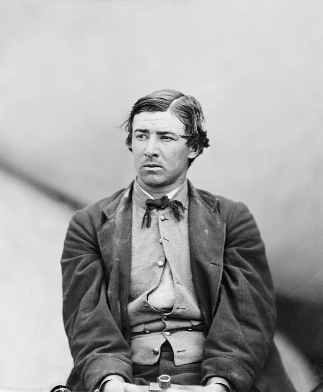 David Herold while under arrest at the Washington Naval Yard in 1865