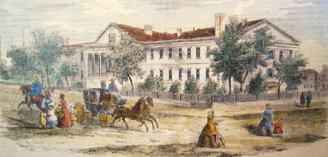 Circa 1850s painting of the Mint
