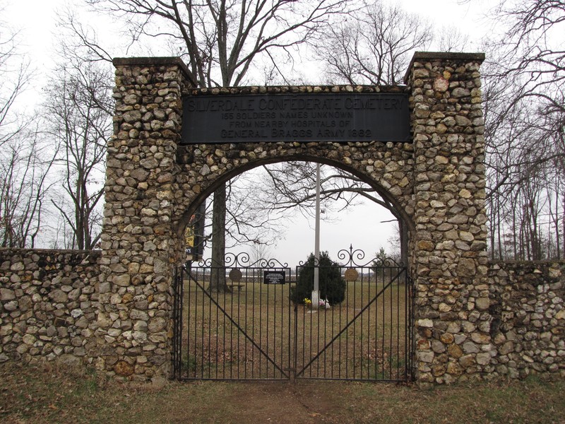 Entrance to the Cemetery. (Photo by Lee Hattabaugh)