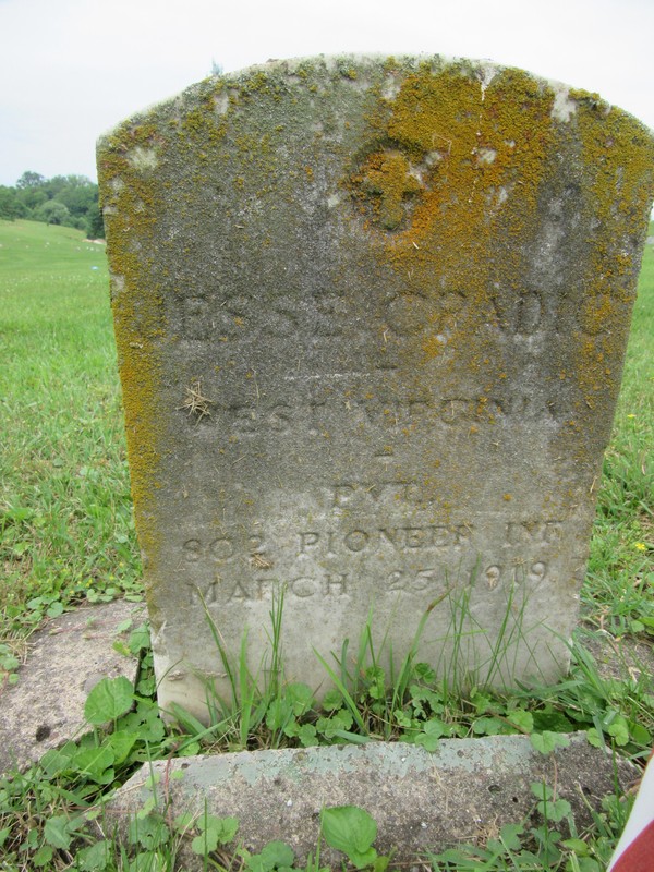 Headstone at Spring Hill Cemetery