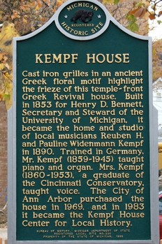 Kempf House Historical Marker 