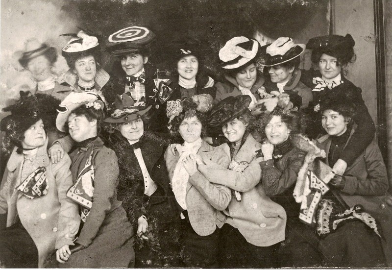 Early members of the Bachelor Girl's Library Club, later named the Maids and Matrons Library Club after several members married and continued their membership in the club.