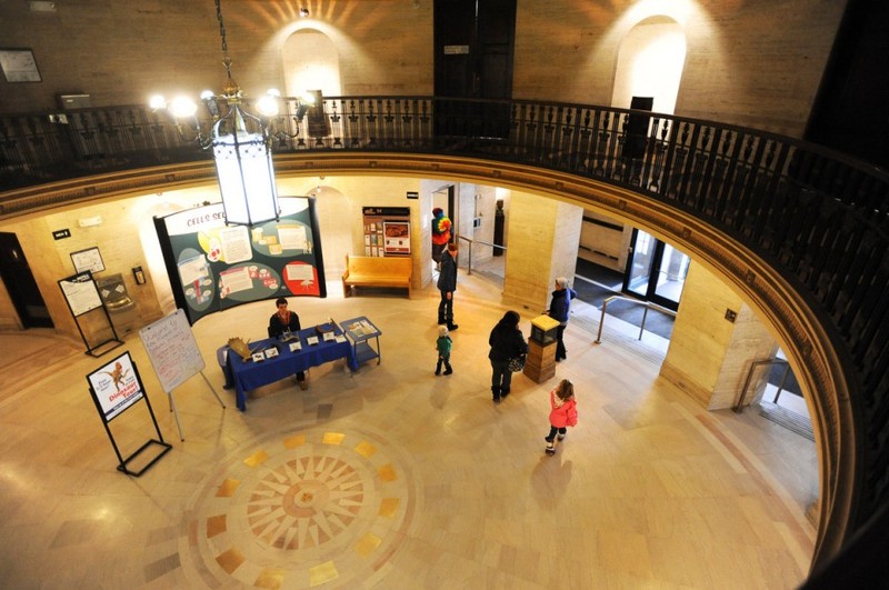 The museum's rotunda and lobby