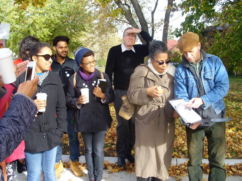Visitors on the Underground Railroad Tour, one of the museum's most popular and important programs