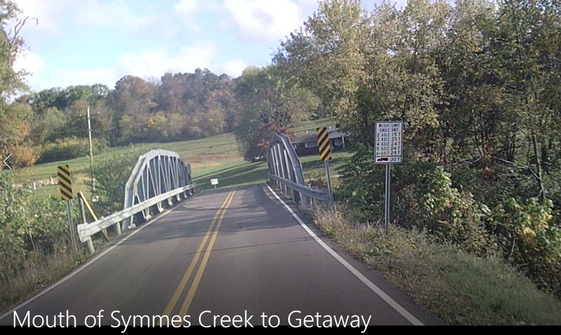 First Crossing of Symmes Creek at Getaway, Lawrence County, Ohio.