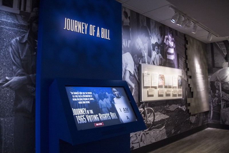 Civil Rights exhibit in the LBJ Library