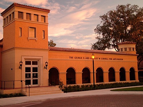 Exterior view of the Cornell Fine Arts Museum, image by Mark Goebel