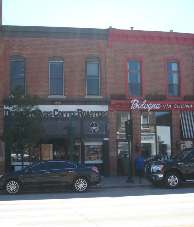 Frank H. Burr Block, west elevation, 2020