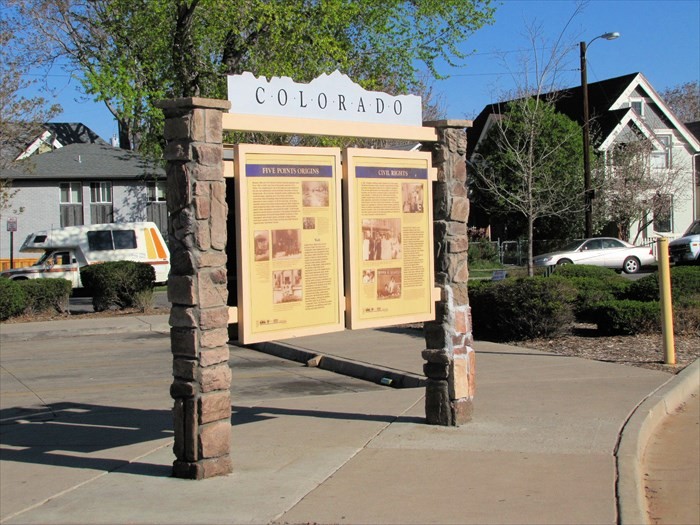 This marker offers a brief history of the neighborhood and is located near the entrance to the Park-N-Ride station. 