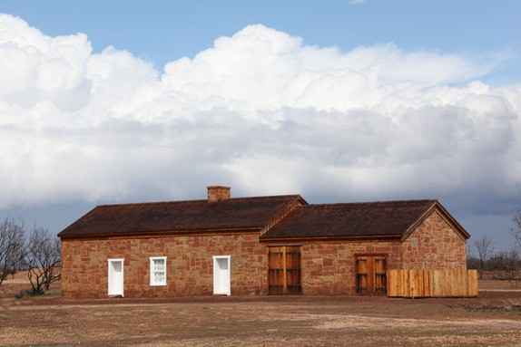 The Butterfield stage station, part of the Fort Chadbourne living-history site, was restored from little more than a pile of rubble.