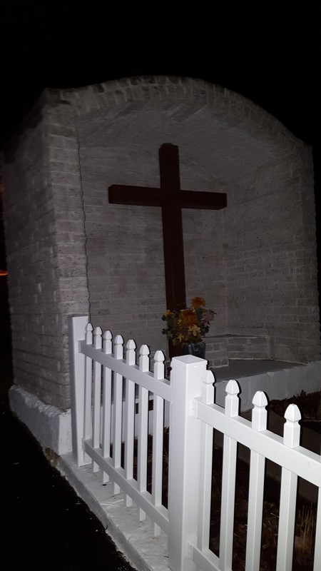 Cross outside the Assumption of the Blessed Virgin Mary