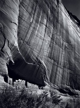 Photographer Ansel Adams showed his creative eye through this image of the White House ruins, taken in 1942.