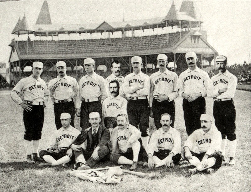 Thompson's Wolverines in Boston during their final season in 1888. 