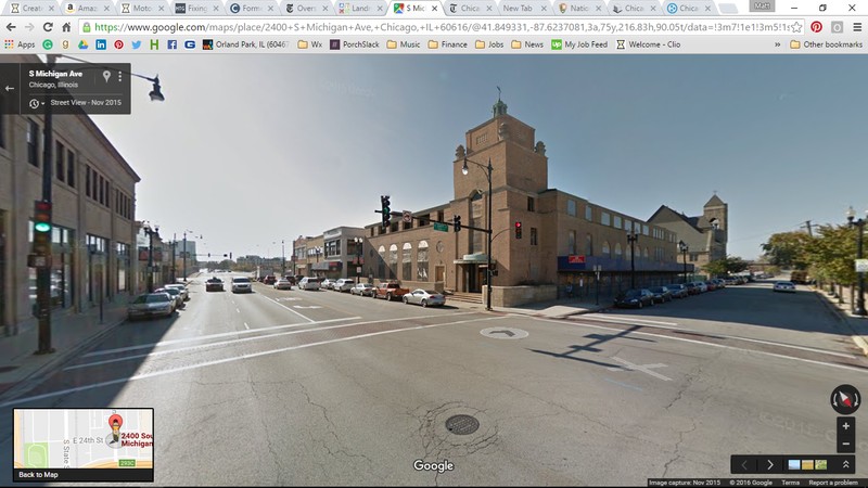 Photo of the building, once home to the Chicago Defender and Illinois Auto Club. Photo Credit: Google Maps.