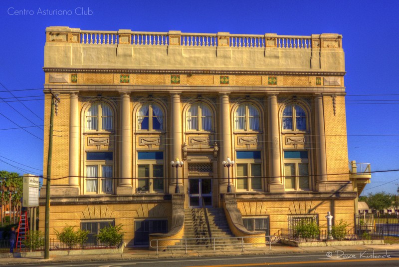 Front view of the exterior of the Centro Asturiano de Tampa today