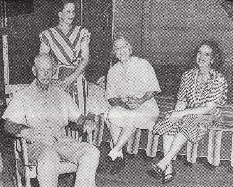 C. Homer, Florence, Edith, and Ruth Chambers, circa 1950.