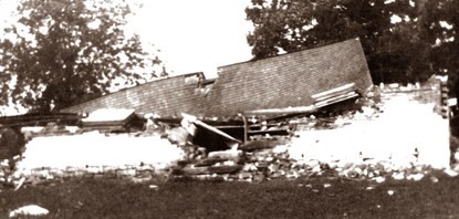 Dunker Church, destroyed after the storm