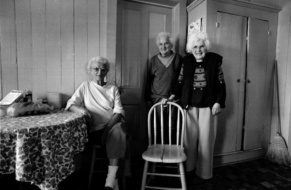 Three Balli sisters posed for this photograph in 1998 in the kitchen of the Balli home.
(More information on the Balli sisters in the link below)