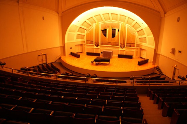 Pease Auditorium inside