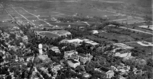 View of EMU's campus, circa 1947