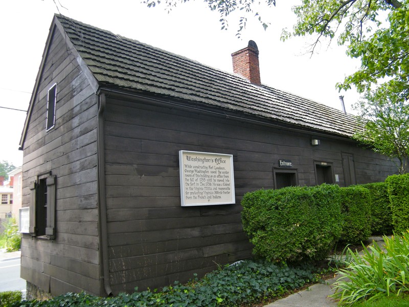 Exterior view of George Washington's Office, Winchester, Virginia. Image by Sarah Stierch - Own work, CC BY 4.0, https://commons.wikimedia.org/w/index.php?curid=16432238