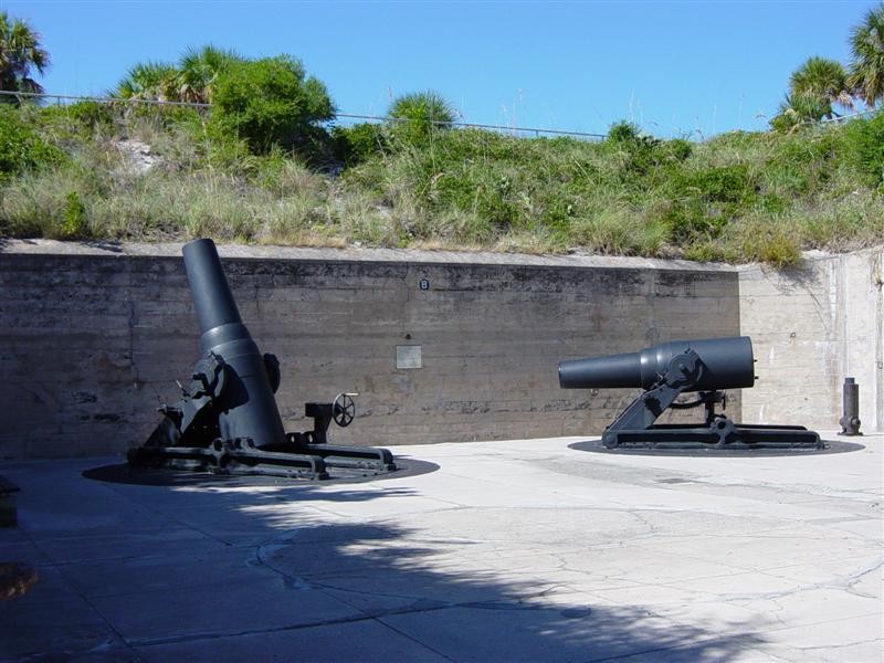 Two of the four 12-inch M1890-M1 morters