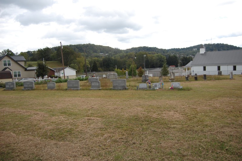 This is the Nutter Fort Cemetary located behind the City Building.