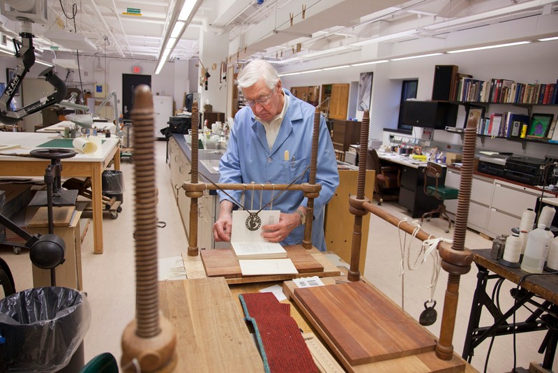 The state of the art conservation lab at the library