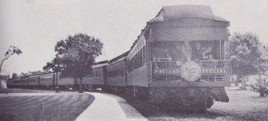 The "Pinellas Special" on its was to the resort, circa 1900