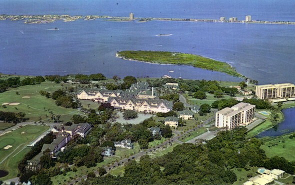 The Biltmore in 1975, aerial view