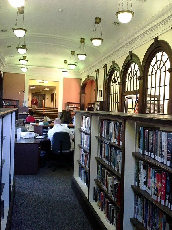 Interior of the library as seen today