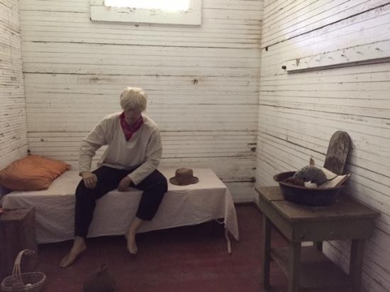 View inside one of the jail cells