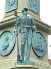 An artillery soldier at the base