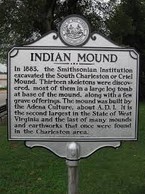 Historical marker at the site.