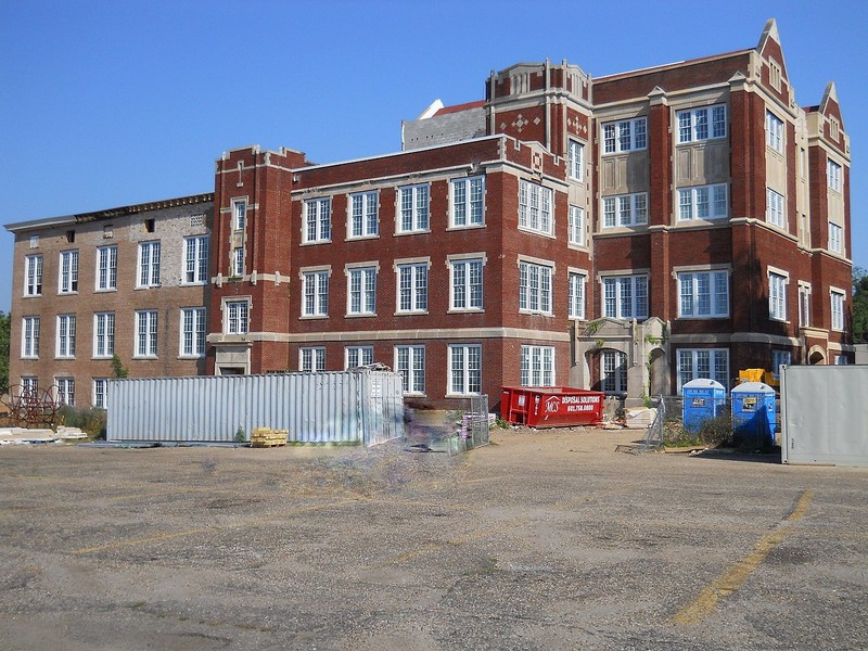 Old Hattiesburg High School being converted into a senior home.