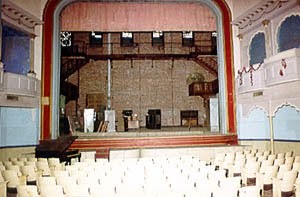 Stage of theatre during restoration