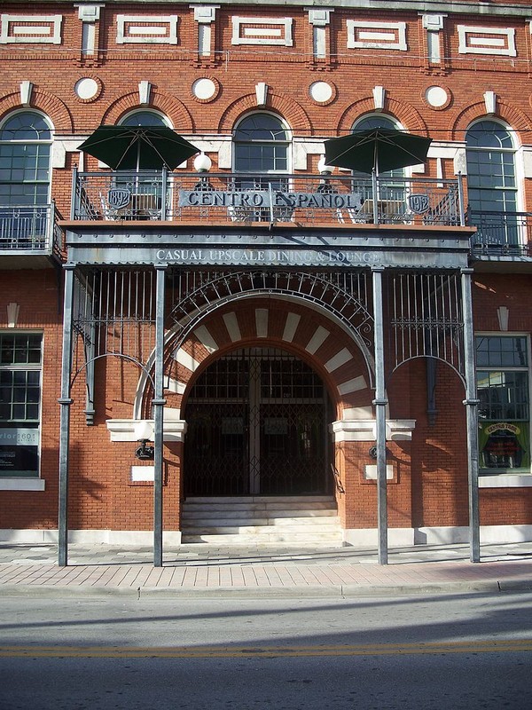 Entranceway to El Centro Español de Tampa. Note the Moorish influence in the architecture. 