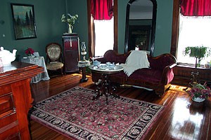 A sitting room within the home.